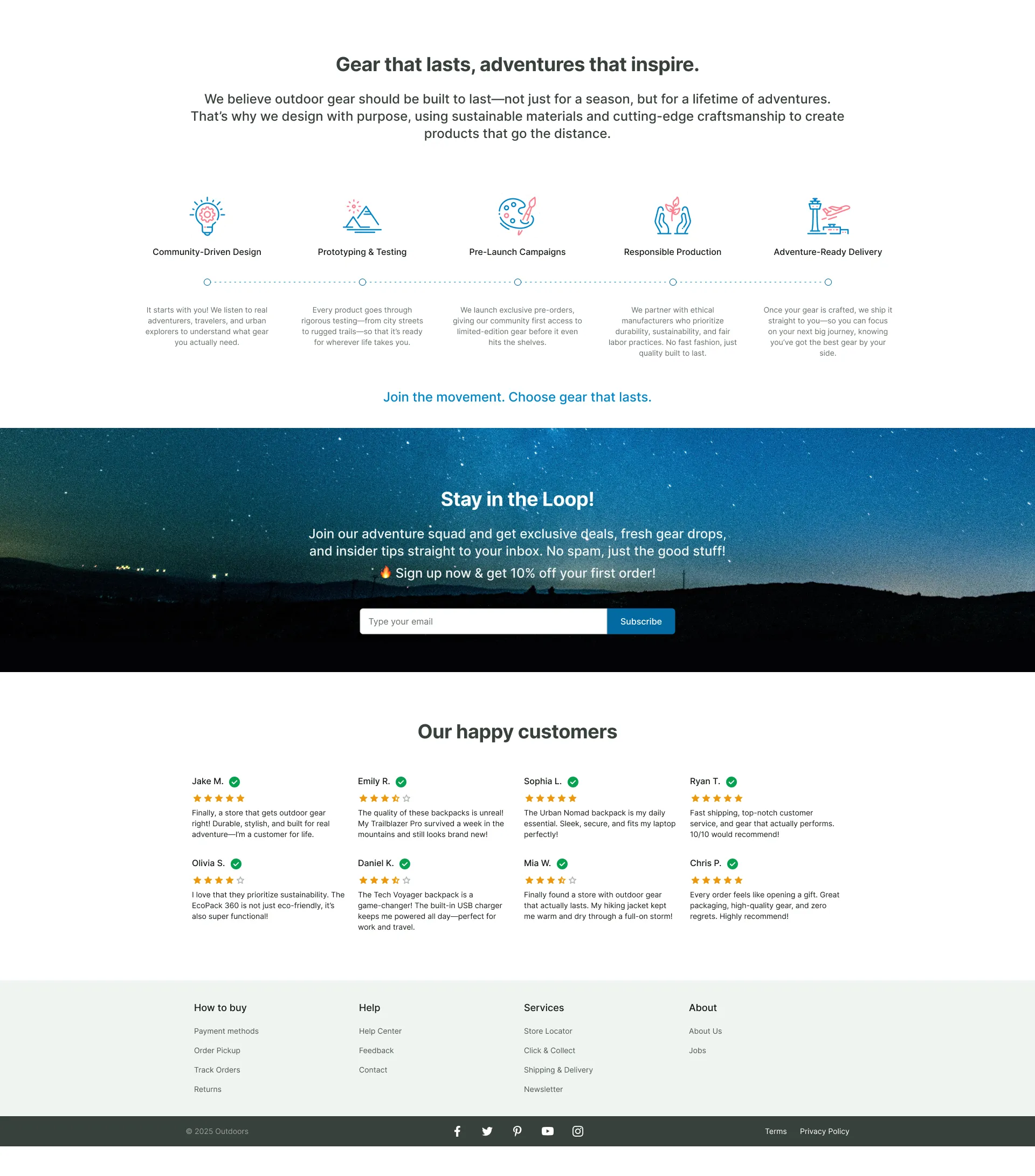 How it works and newsletter